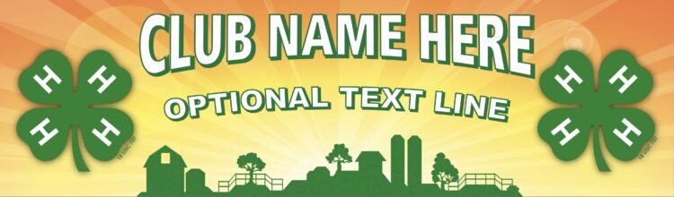 4-h vinyl banner