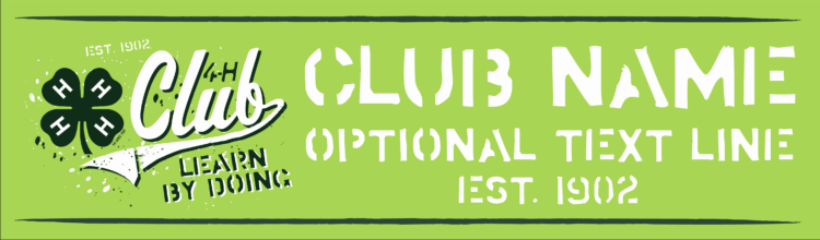 4-h vinyl banner