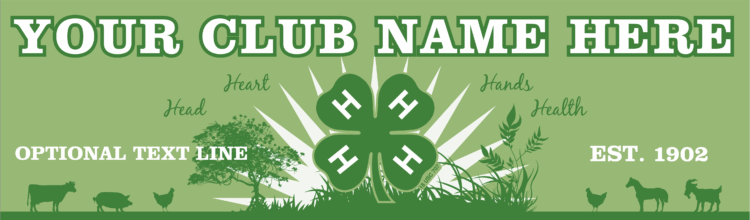 4-h vinyl banner