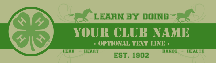 4-h vinyl banner
