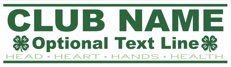 4-h vinyl banner