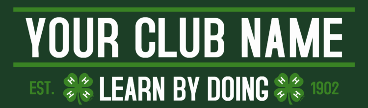 4-h vinyl banner