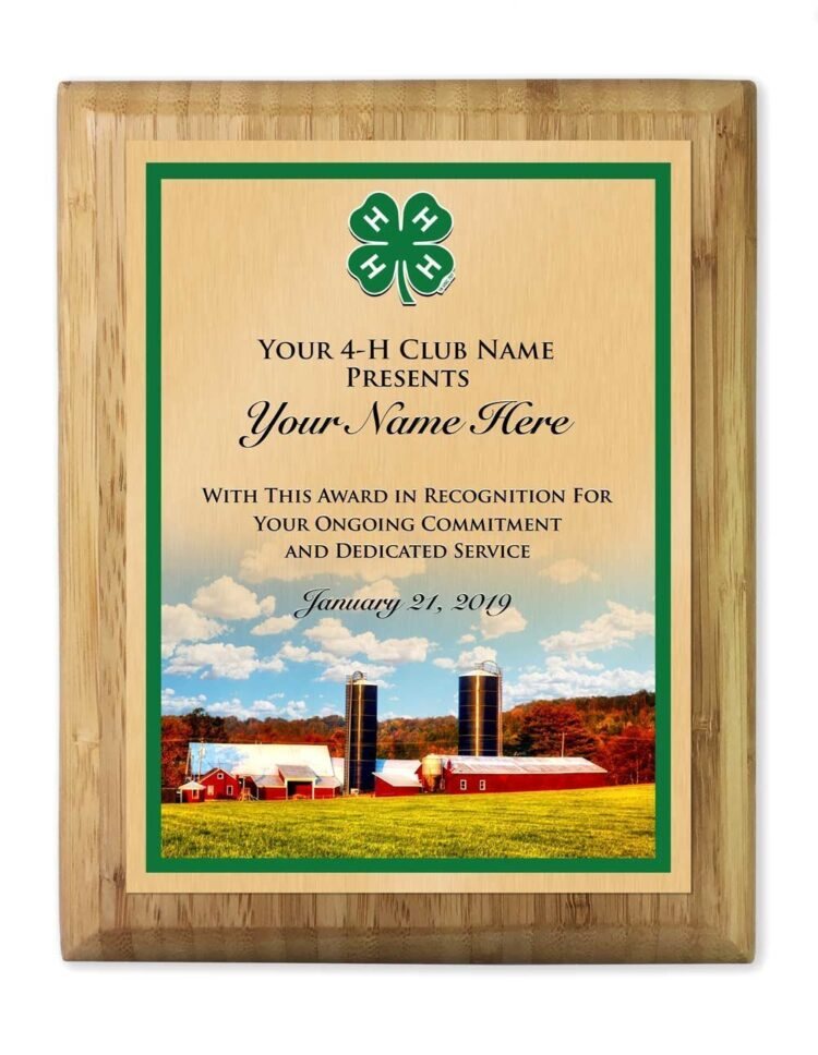 4-h plaque