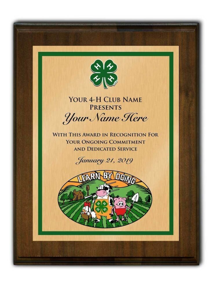 4-h plaque