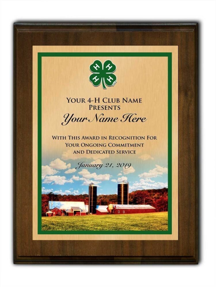 4-h plaque