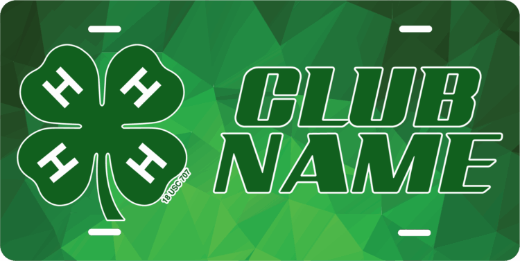 4-h license plate