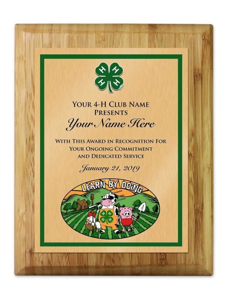 4-h plaque