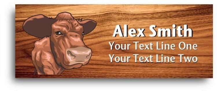 4-h name tag - beef cattle