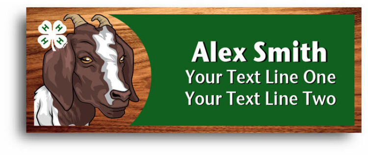 4-h name tag - goat