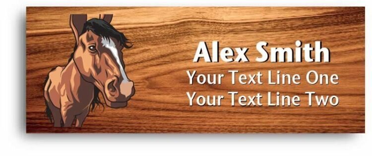 4-h name tag - horse
