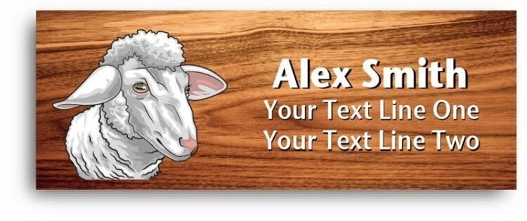 4-h name tag - sheep