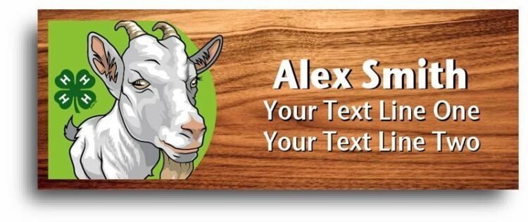 4-h name tag - goat