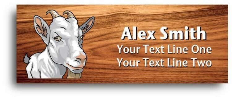 4-h name tag - goat
