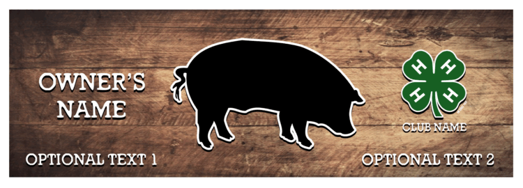 4-H Stall banner - vinyl banner