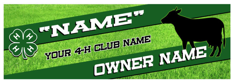 4-h stall banner