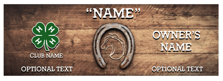 4-H Stall banner - vinyl banner