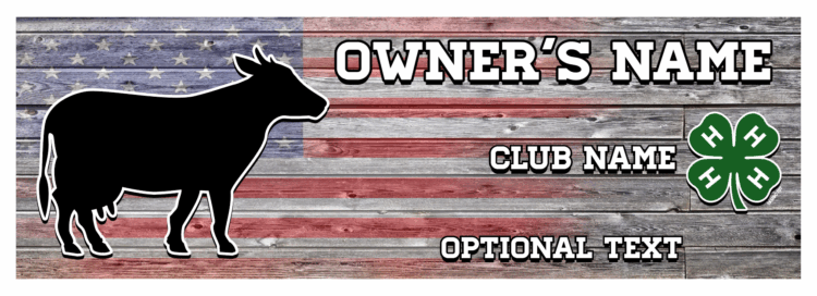4-h stall banner