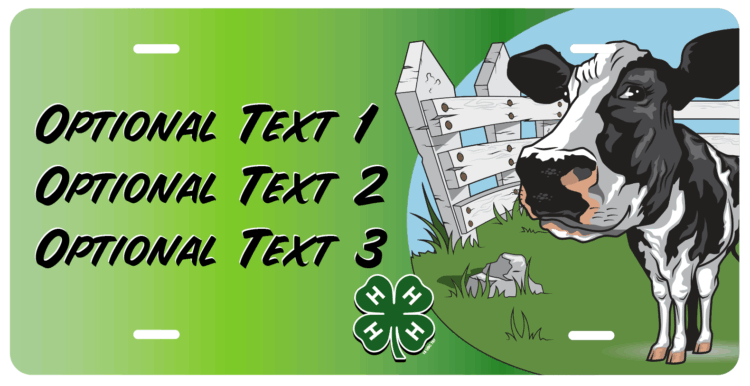 4-H Stall Tag - dairy cow