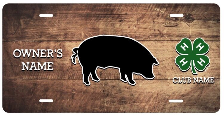 4-H Stall Tag - wood