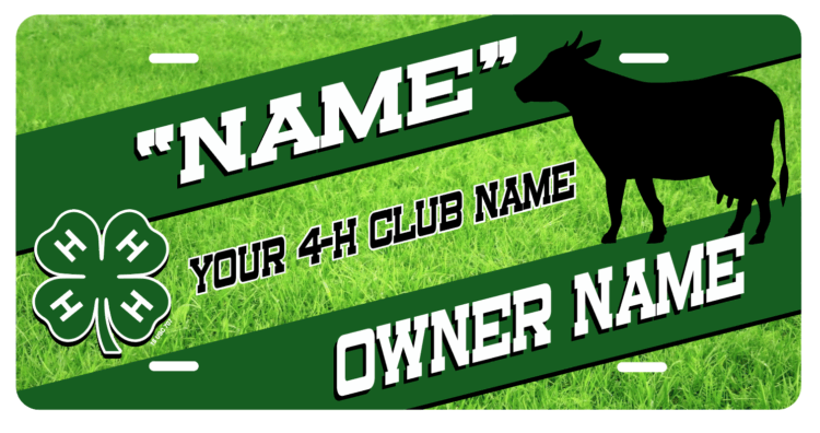 4-H Stall Tag - green grass