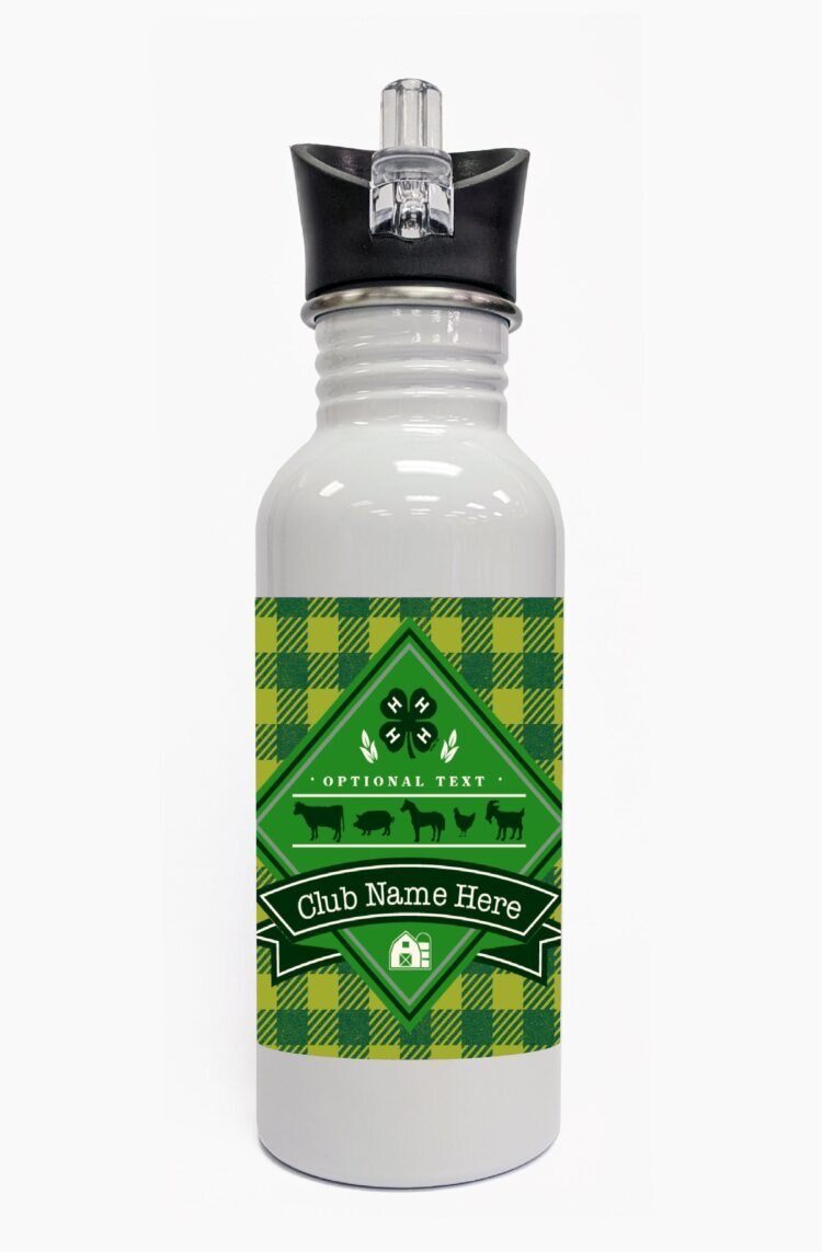 4-h water bottle steel