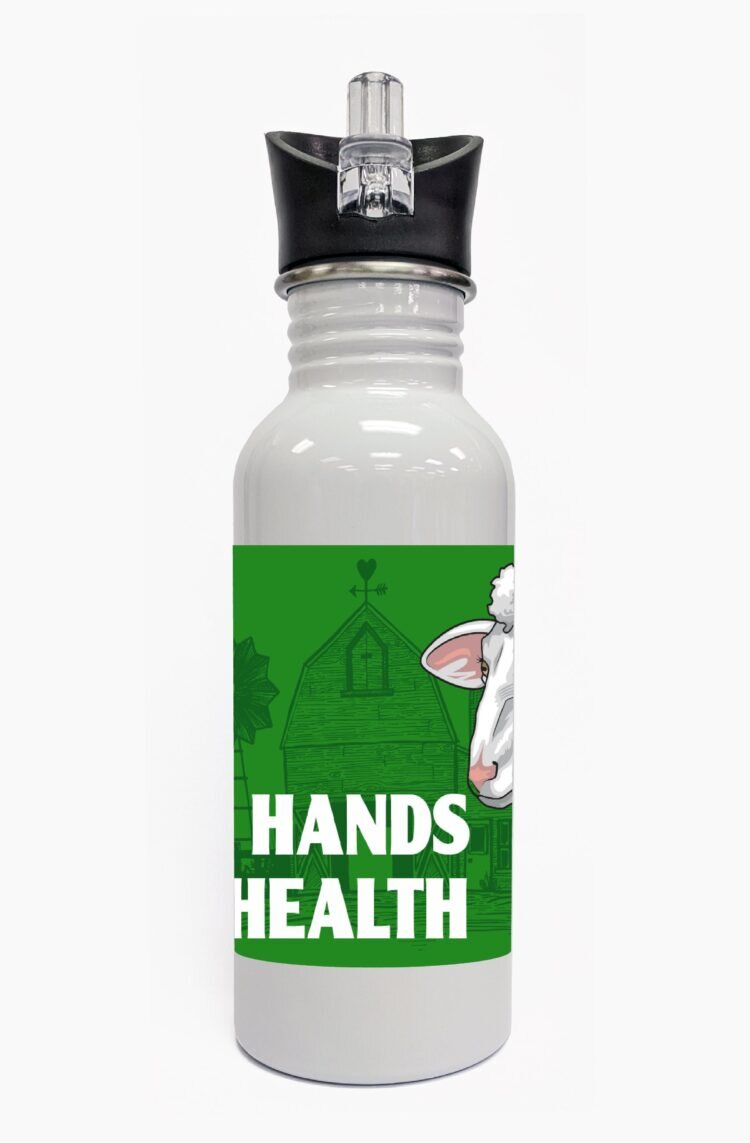 4-h water bottle - steel