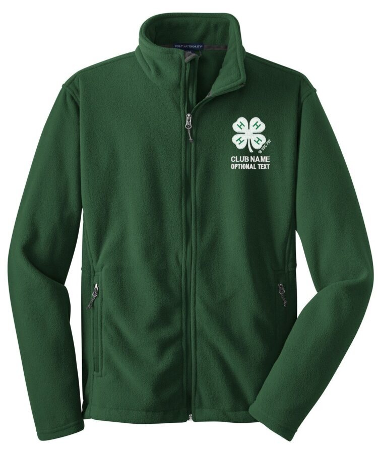 4-h logo fleece jacket