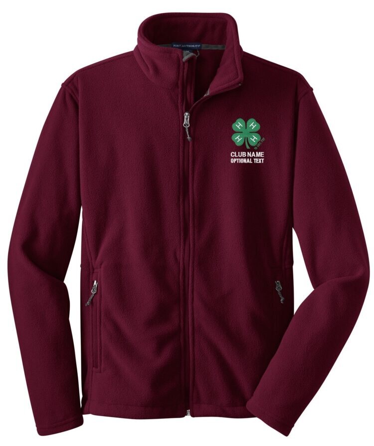 4-h logo fleece jacket