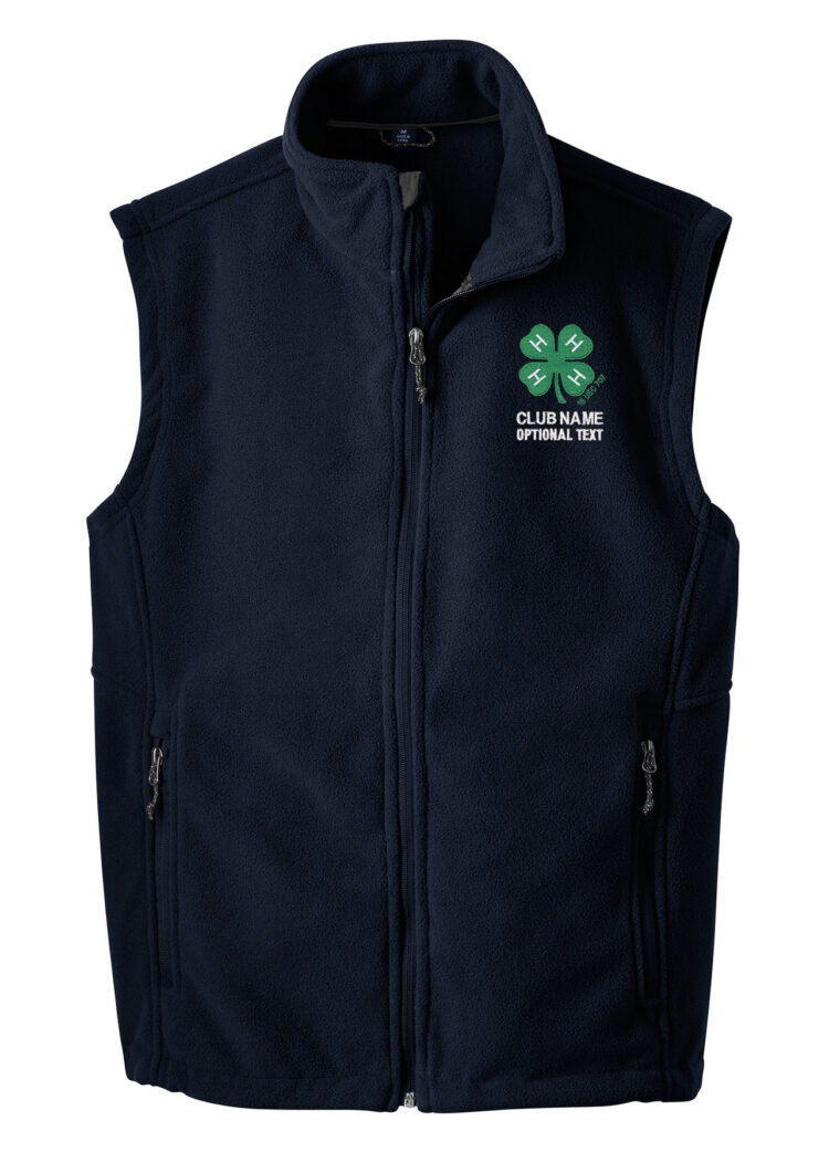 4-h logo fleece vest