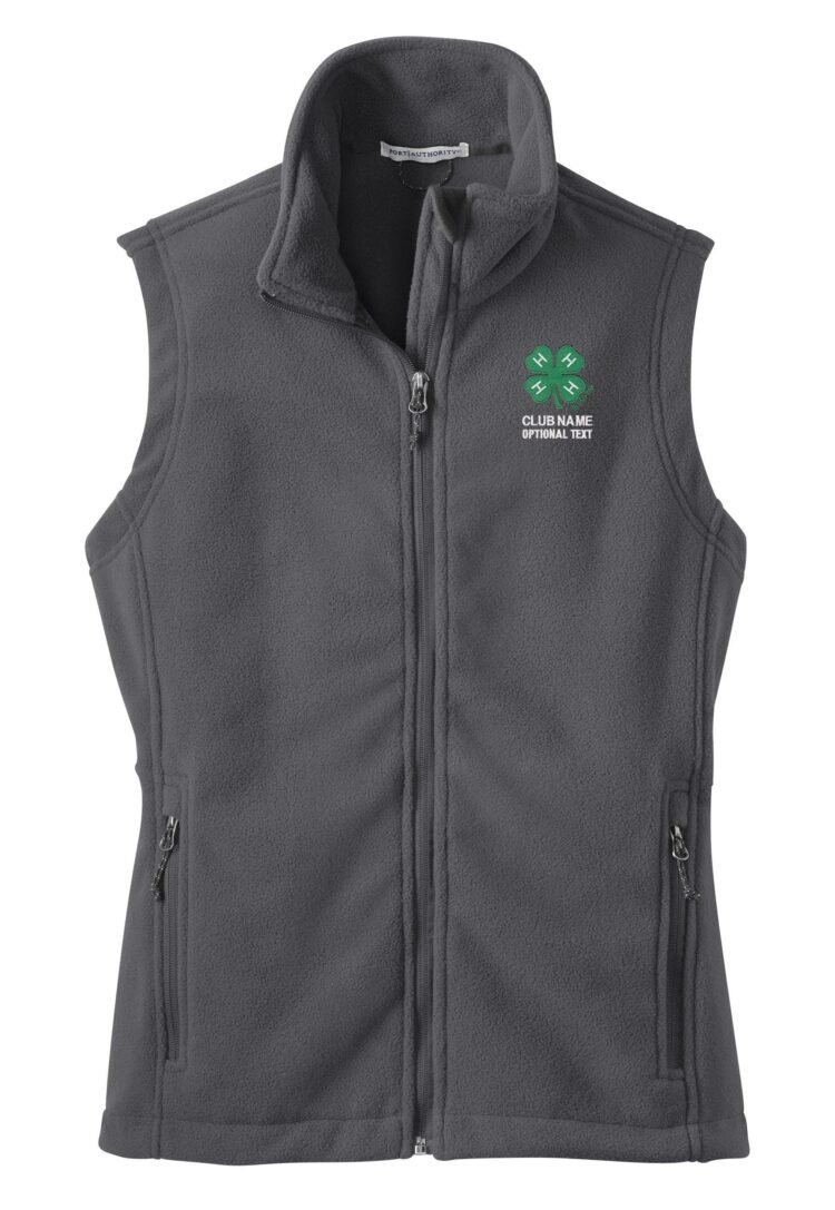 4-h logo fleece vest