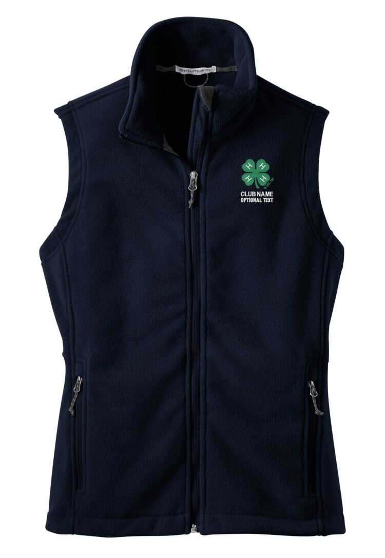 4-h logo fleece vest