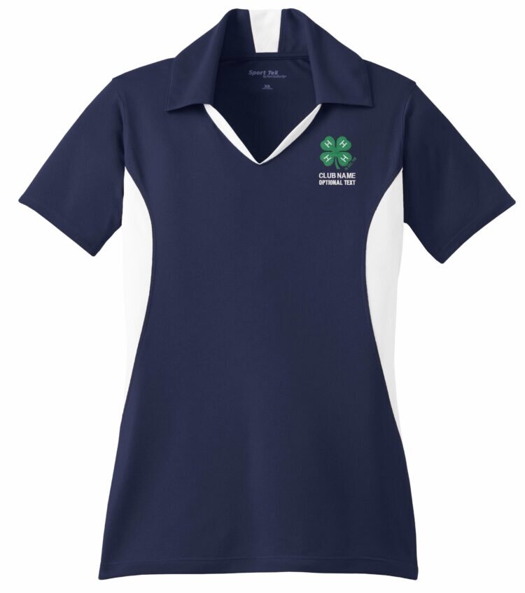 4-h logo ladies polo