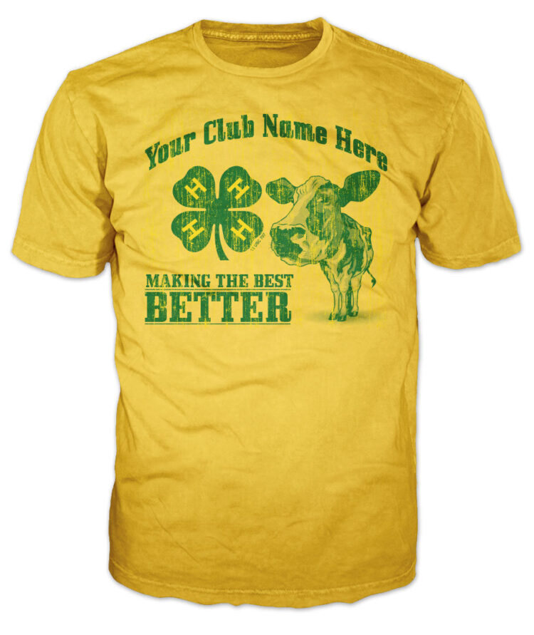 4-h custom t-shirt cow