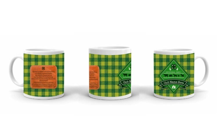 4-H Coffee Mug - 4-H Club plaid