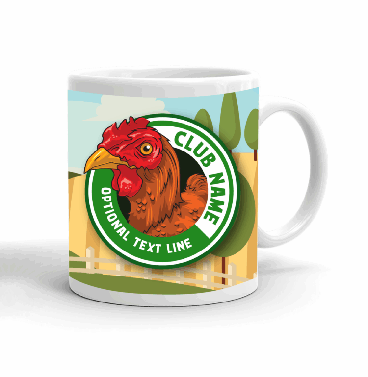 4-H Coffee mug - chicken landscape