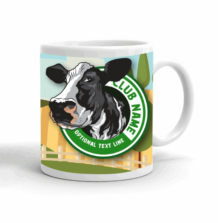 4-H Coffee mug - dairy cow landscape
