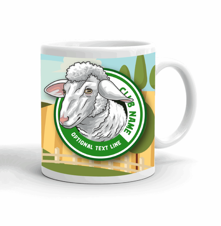 4-H Coffee mug - sheep landscape