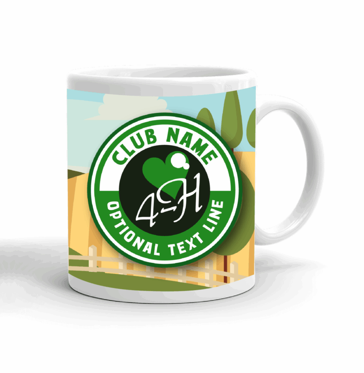 4-H Coffee mug - love 4-H landscape