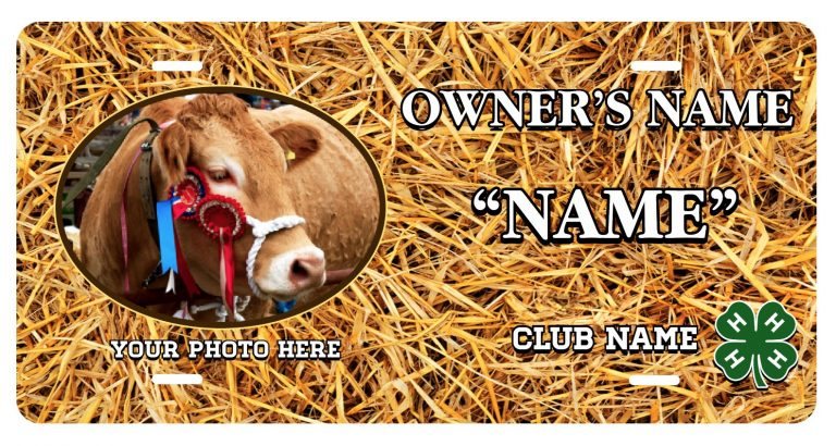 4-H Stall Tag - Your Picture Hay Design SP7694 - 4-H Store