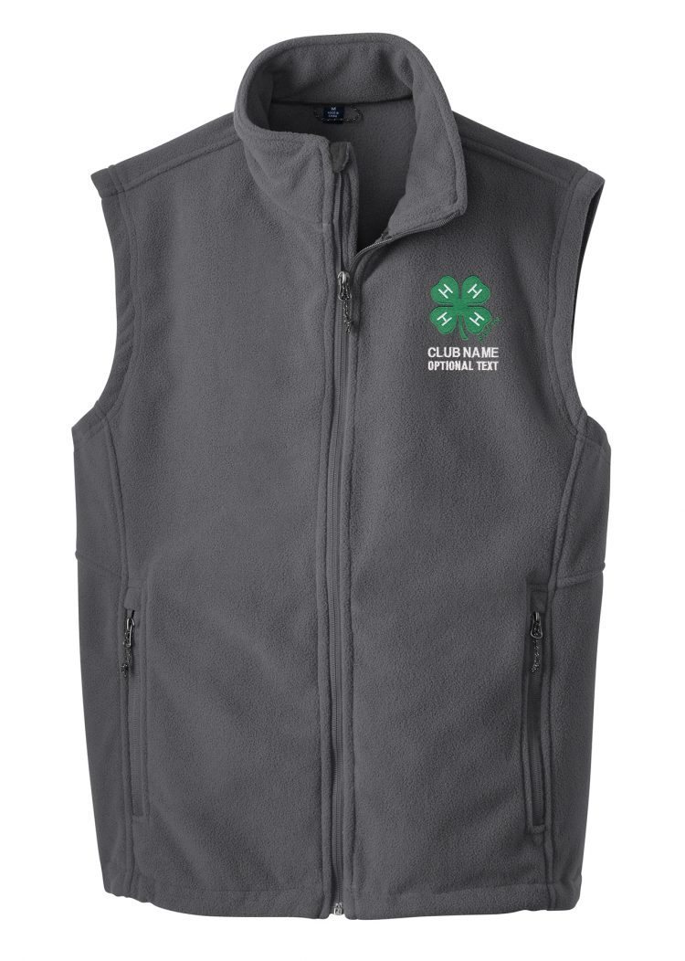4-h logo fleece vest