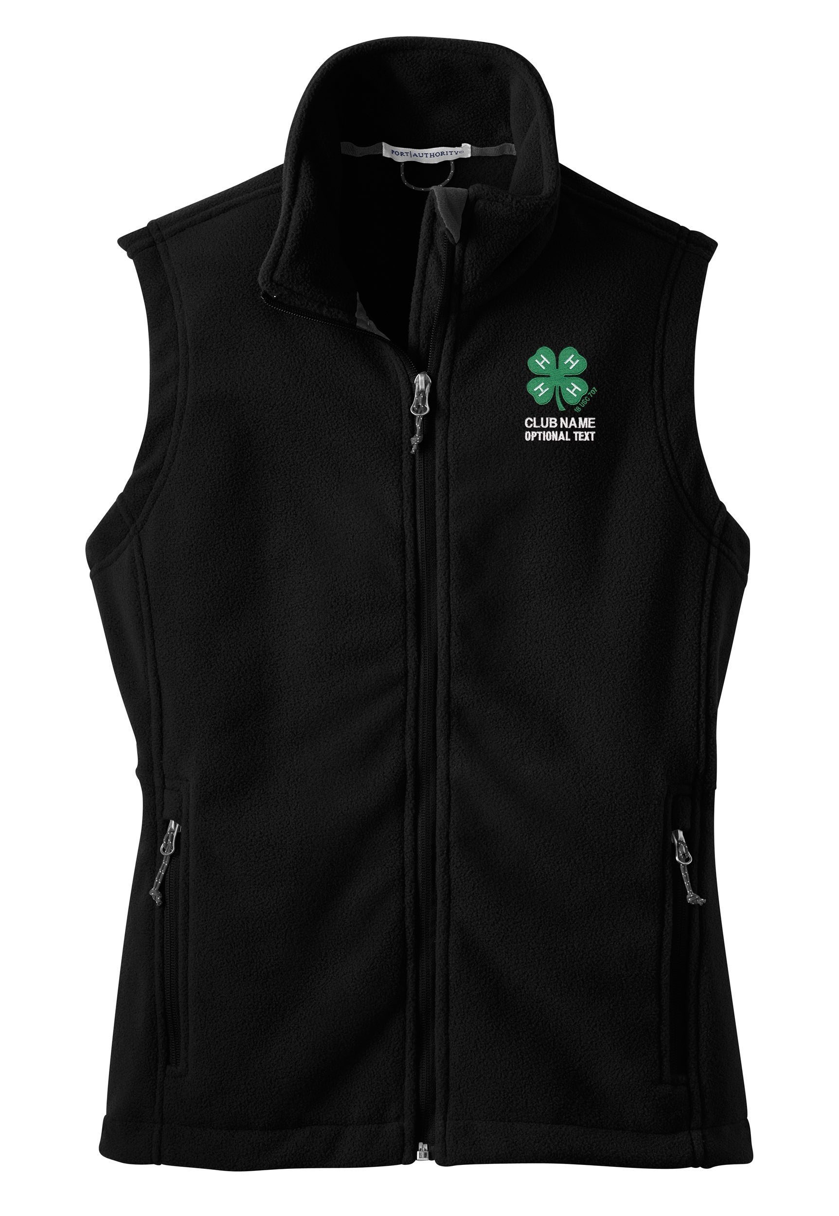 Port Authority® Ladies' Fleece Vest with Embroidered 4-H Logo - 4