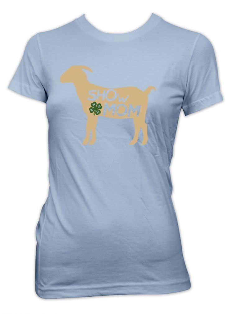 4-H Graphic Tee in Light Blue - Show Mom